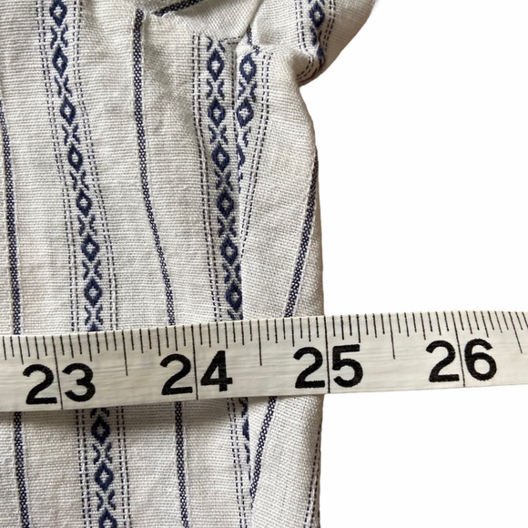 Men’s Striped Pattern Short Sleeves Shirt, Large - Picture 7 of 8